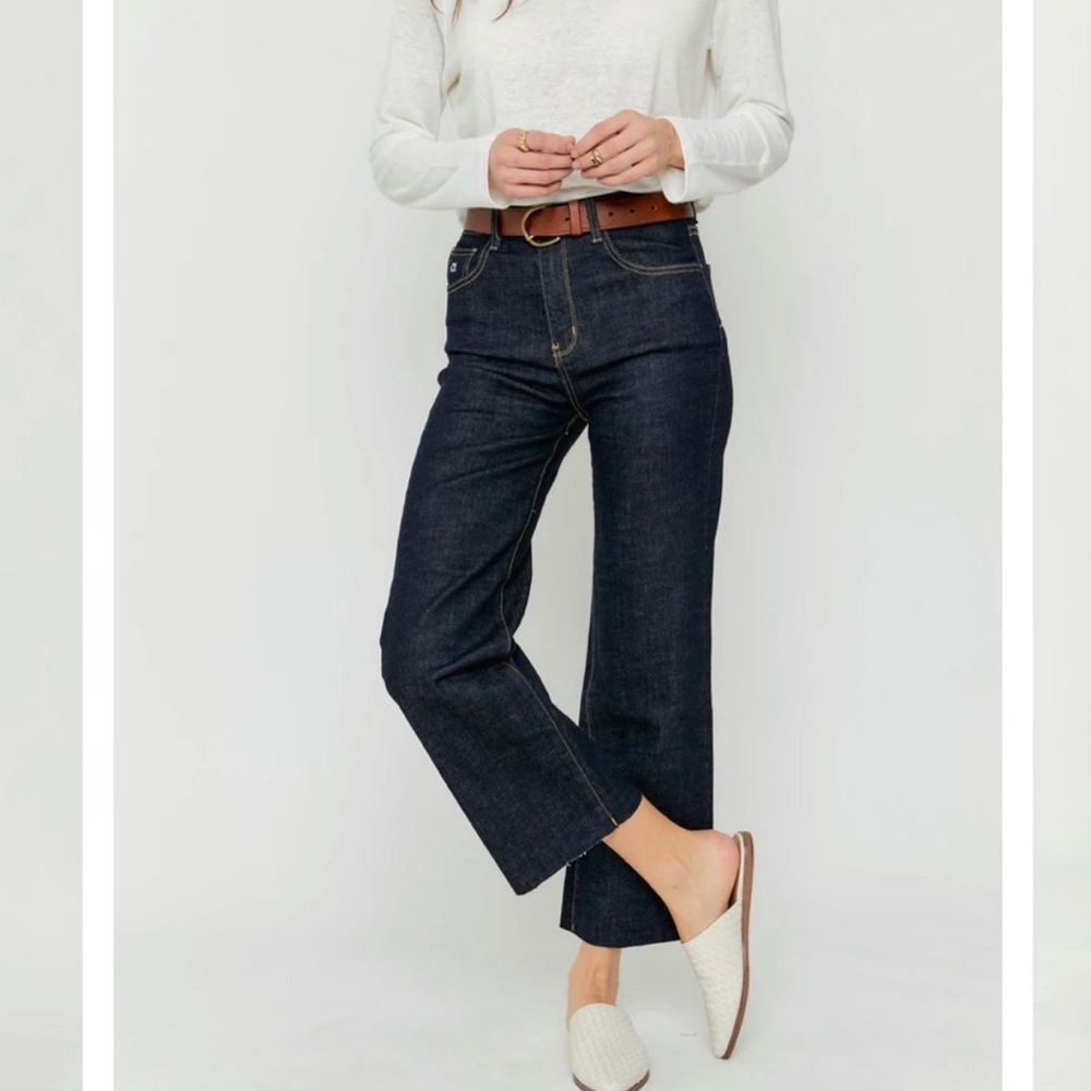 Oliver Logan Aberdeen Wide Leg High Rise Jeans Size 29